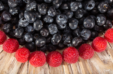 fresh picked blueberries