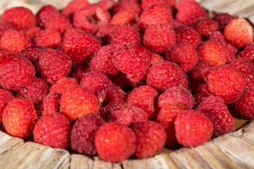 Fresh raspberries