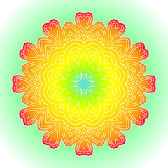 Bright abstract pattern, mandala.