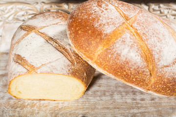 Loaf of fresh baked French bread
