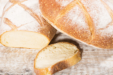 Loaf of fresh baked French bread