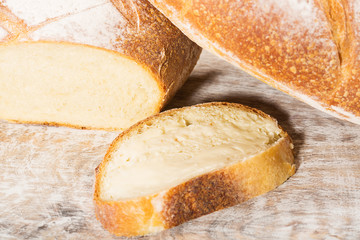 Loaf of fresh baked French bread