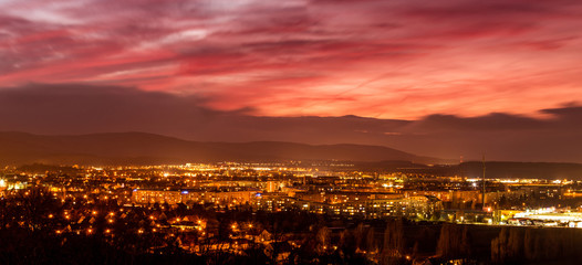 Panorama Wernigerode in einer romatischen Abendstimmung