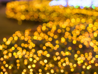 Multicolored defocused bokeh lights background