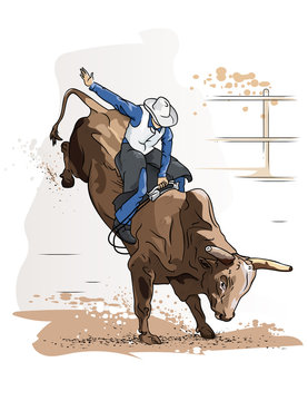 Cowboy Bull Riding
