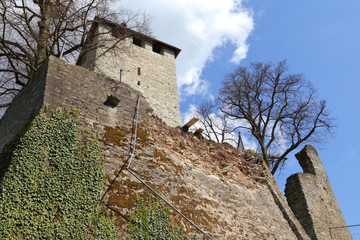 Fototapeta na wymiar Wiesbaden, Burg Sonnenberg (April 2016)
