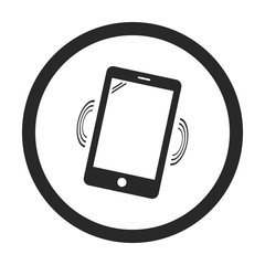 Smartphone  sign simple icon on background