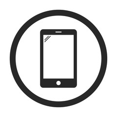 Smartphone  sign simple icon on background