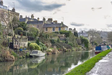 Peel and stick wall murals Channel Amazing view of the canals in Bath