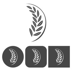 Wheat icon - vector icons set