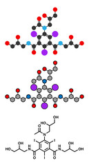 Iohexol contrast agent molecule. 