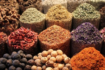 Spice soukh - Dubai, Vereinigte Arabische Emirate.