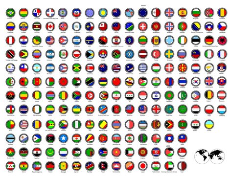 Flaggenicons- Welt