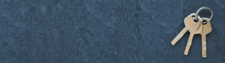 Clefs sur ardoise... banni&egrave;re 