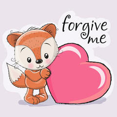 Fox with heart