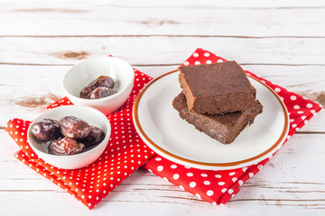 Healthy gluten free Paleo style brownies made with sweet potato