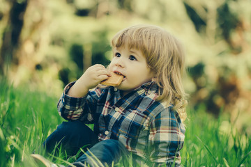 Small boy outdoor