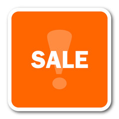 sale orange flat design modern web icon