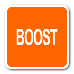 boost orange flat design modern web icon