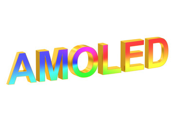 AMOLED concept, 3D rendering