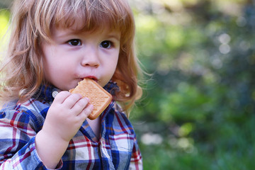 Small boy outdoor