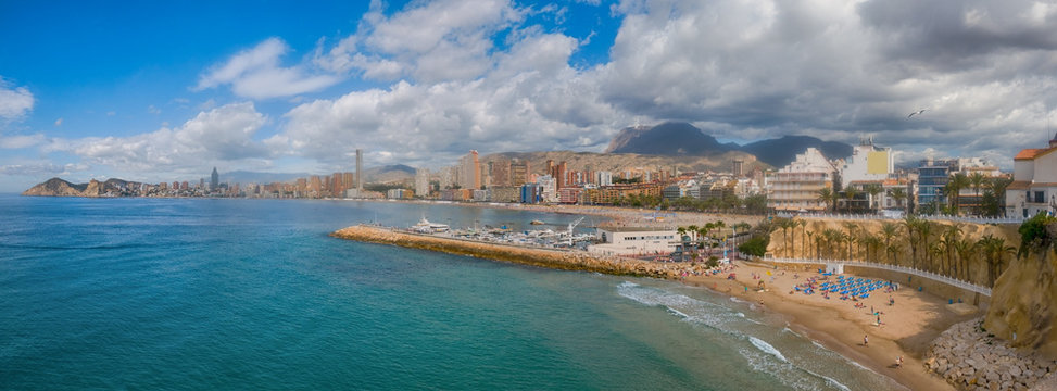 panorama of Benidorm, Spain