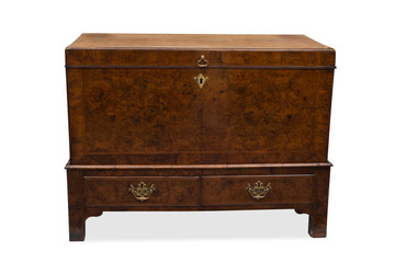 A Vintage Wooden Trunk or Chest