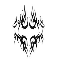  tribal tattoo. vector illustration without transparency.