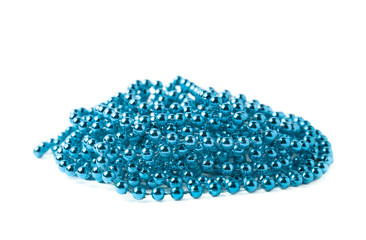 Pile of beads garland thread isolated