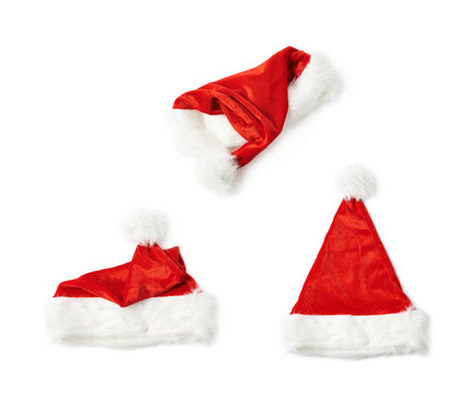Red Santa's hat isolated