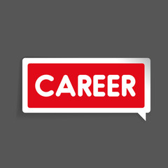 Career label vector red