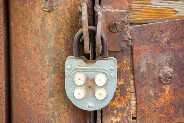 The old big Antique  padlock