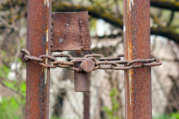 The old big Antique  padlock