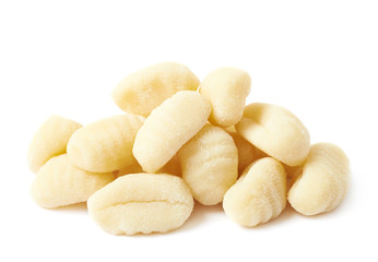 Pile of gnocchi dough dumplings
