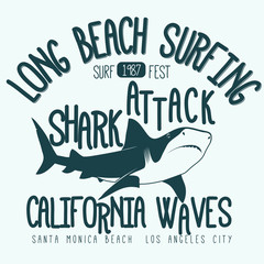 Surfing t-shirt graphic design