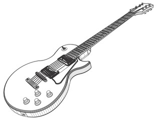 Electric Guitar Vector 