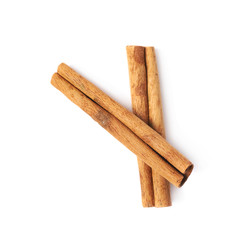 Cinnamon stick isolated