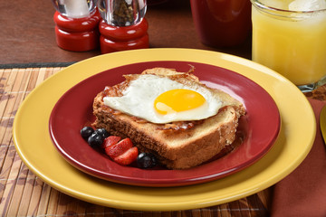 Bacon and egg sandwich