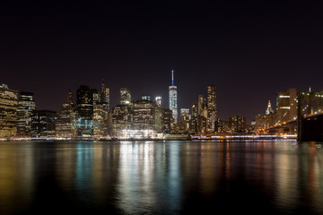 Fototapeta na wymiar Manhattan at Night