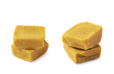 Bouillon stock broth cube isolated