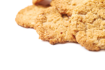 Pile of multiple cookies isolated
