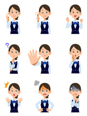 働く女性9種類の仕草と表情
