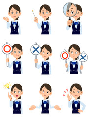 働く女性9種類の仕草と表情
