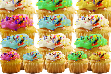 Colorful cupcakes