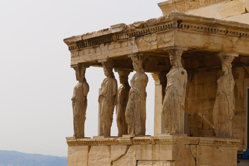 Obraz premium Caryatides, Erehtheio, Acropolis, Athens, Greece