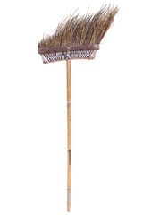 Old brown broom