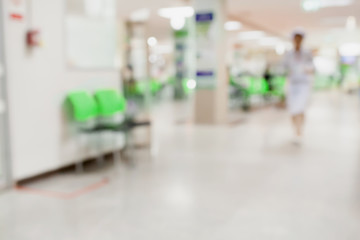 hospital interior blur background