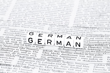 Obraz premium German language