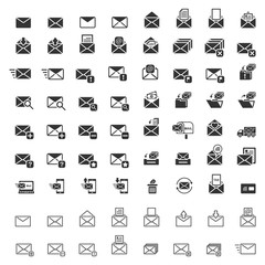 Mail icons, Vector EPS10.