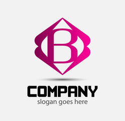 letter B logo icons design template elements vector signs
